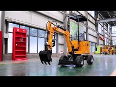 Miniexcavadora de ruedas HT10W 1T