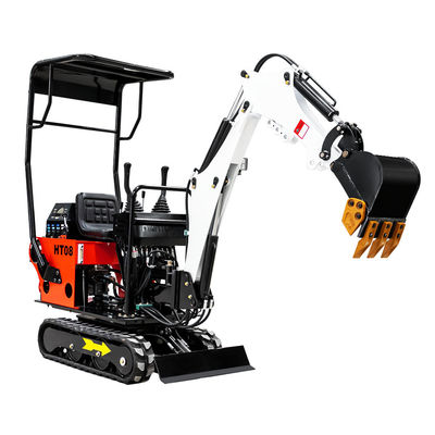 Azul Hightop del amarillo del motor diesel 0.8ton Mini Excavator Customized Color Red