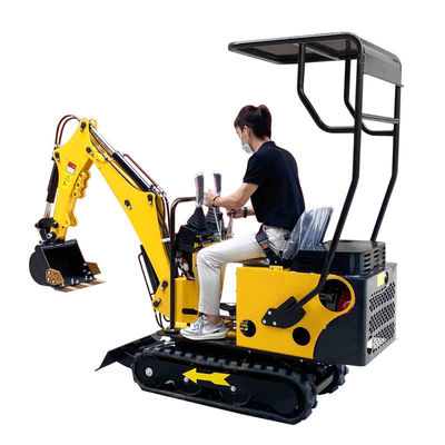 Mini Diesel Excavator ahorro de energía 800kg 12hp con la cubierta protectora modificada para requisitos particulares