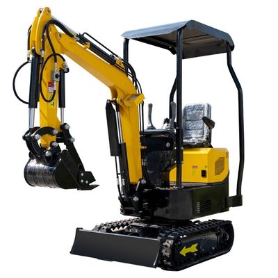 El oscilación 1000kg pequeño Mini Excavator With Back Cover Hightop del auge se abrió