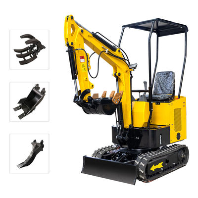 1200 kg Japón Motor Crawler Mini Excavadora Tres cilindros Frío por agua