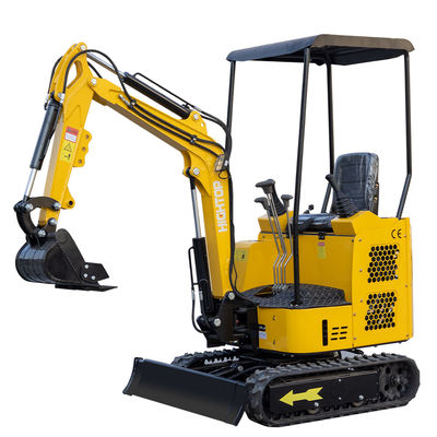 Piloto hidráulico lleno Hightop Mini Excavator 1,5 Ton Mini Digger Double Cylinder
