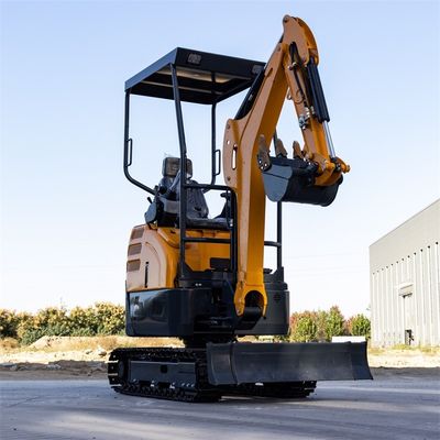 2.2t ancho de vía 230 mm mini excavadora hidráulica para proyectos de construcción