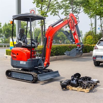 Mini excavadora hidráulica compacta y potente con 1800 kg de peso de operación
