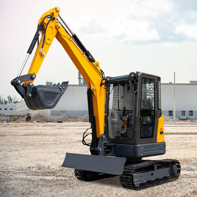Excavadora hidráulica sin cola de 3500 kg con fuerza de excavación de cubo de 30.4KN para cualquier terreno