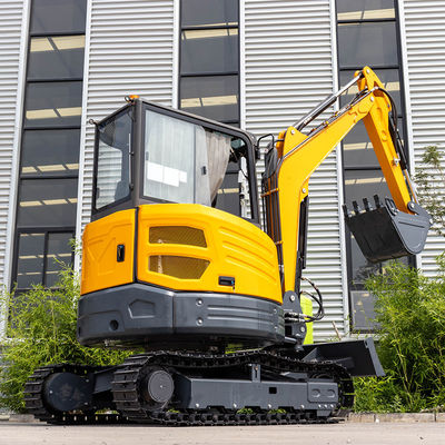 Sistema sensible a la carga Excavadora compacta con control de pie hidráulico y diseño sin cola
