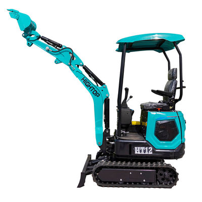 HT12 Mini Excavadora con motor de 7 kW y peso de operación de 1200 kg