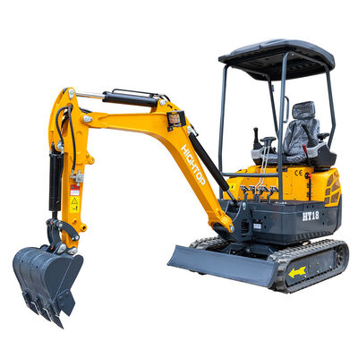 Miniexcavadora HT18L con peso operativo de 1310 kg para tareas de construcción versátiles